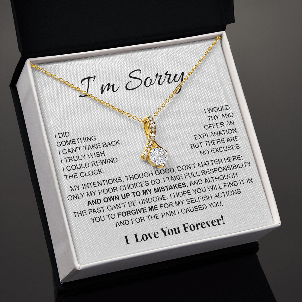 Apology Gift For Her- I Take Full Responsibility - Alluring Beauty Necklace