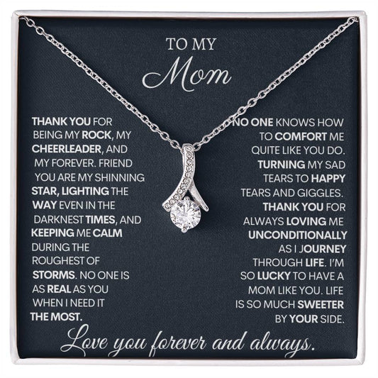 To My Mom Thank You Alluring Beauty Necklace