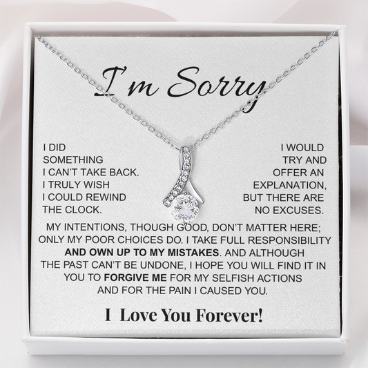 Apology Gift For Her- I Take Full Responsibility - Alluring Beauty Necklace