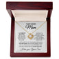 To My Caring Mom I Am Grateful Love Knot Necklace