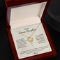 To My Bonus Daughter- My Family Forever "Love Knot Necklace