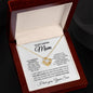 To My Caring Mom I Am Grateful Love Knot Necklace