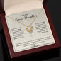 To My Bonus Daughter- My Family Forever "Love Knot Necklace