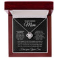 To My Caring Mom I Am Forever Grateful Love Knot Necklace