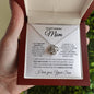 To My Caring Mom I Am Grateful Love Knot Necklace