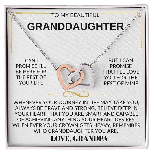 To My Granddaughter - Love Grandpa- Beautiful Gift Set