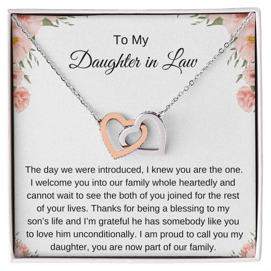 To My Daughter In Law / Interlocking Hearts