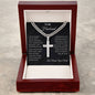 To My Husband First date, First Kiss, First Love Cuban Chain With Cross