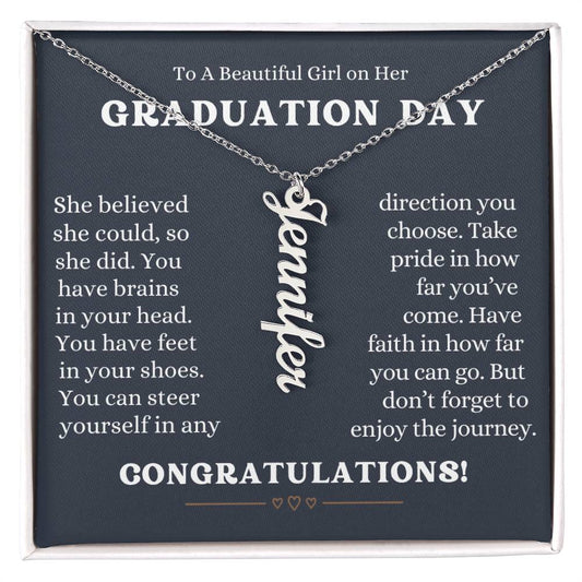 Graduation Day Personalization  Name Necklace