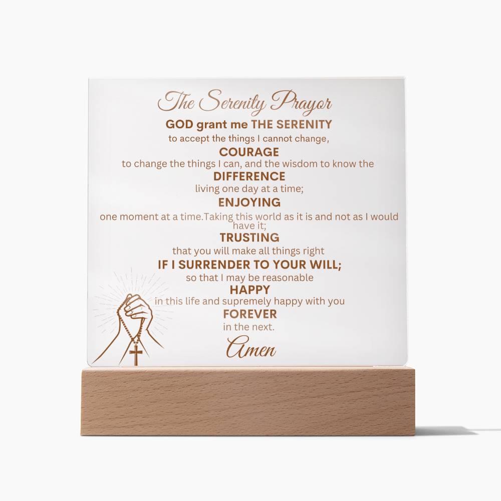 The Serenity Prayer Plaque