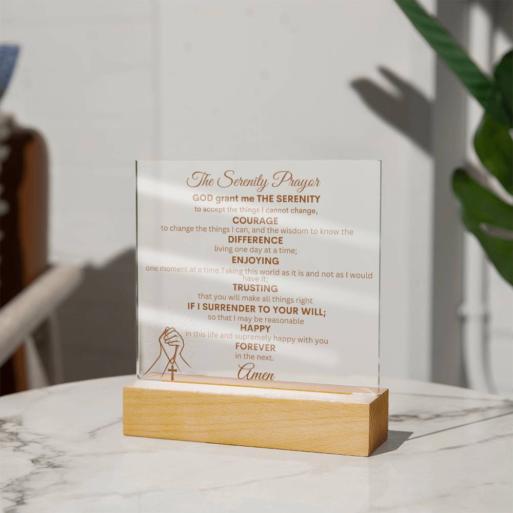 The Serenity Prayer Plaque