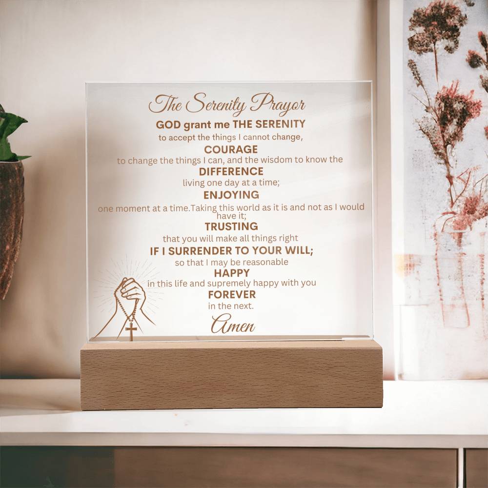 The Serenity Prayer Plaque