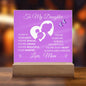 To My Daughter Acrylic Plaque