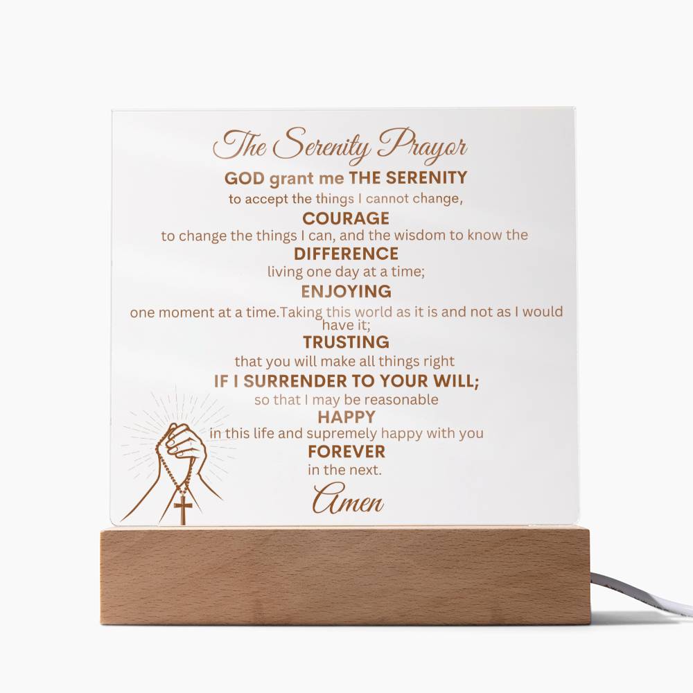 The Serenity Prayer Plaque