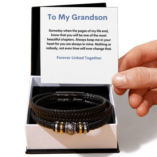 To My Grandson I love You Forever Bracelet