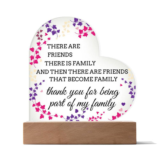 Thank You For Being Part Of My Family Acrylic Plaque