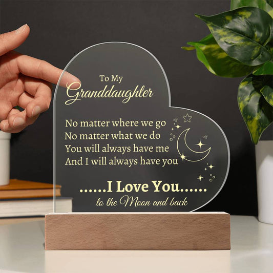 To My Granddaughter to the moon and back