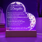 To My Beautiful Daughter- Straighten Your Crown - Acrylic Plaque