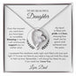 To My Beautiful Daughter  Forever Love Necklace, Love Dad