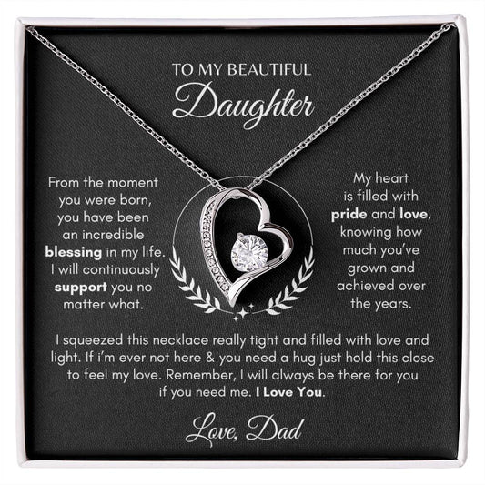 To My Beautiful Daughter The Moment You Was Born Forever love