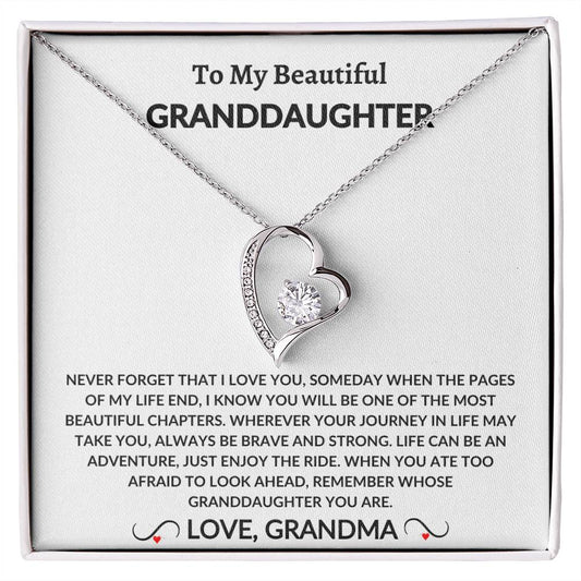 To My Beautiful Granddaughter Never Forget Love Grandma Forever Love