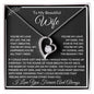 To My Beautiful Wife Love Heart Necklace