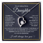 To My Beautiful Daughter Lifetime Of Love Necklace
