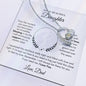 To My Beautiful Daughter  Forever Love Necklace, Love Dad
