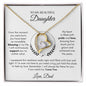 To My Beautiful Daughter  Forever Love Necklace, Love Dad