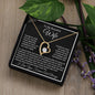 To My Beautiful Wife Love Heart Necklace