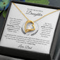 To My Beautiful Daughter  Forever Love Necklace, Love Dad