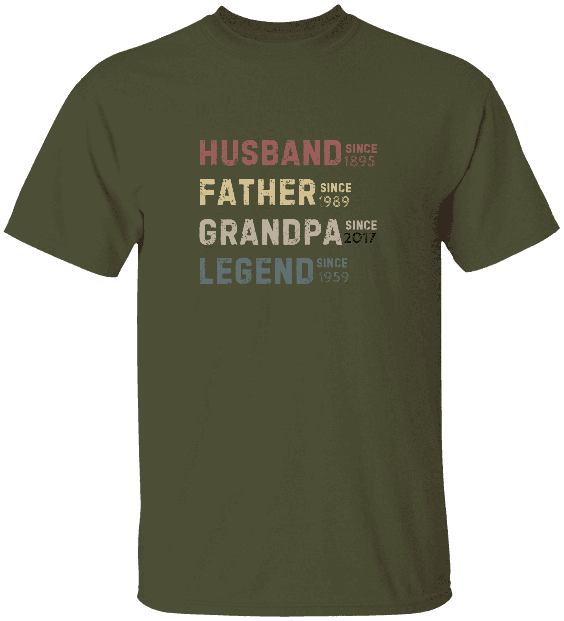 Husband- Father- Grandpa- Legend t-shirt