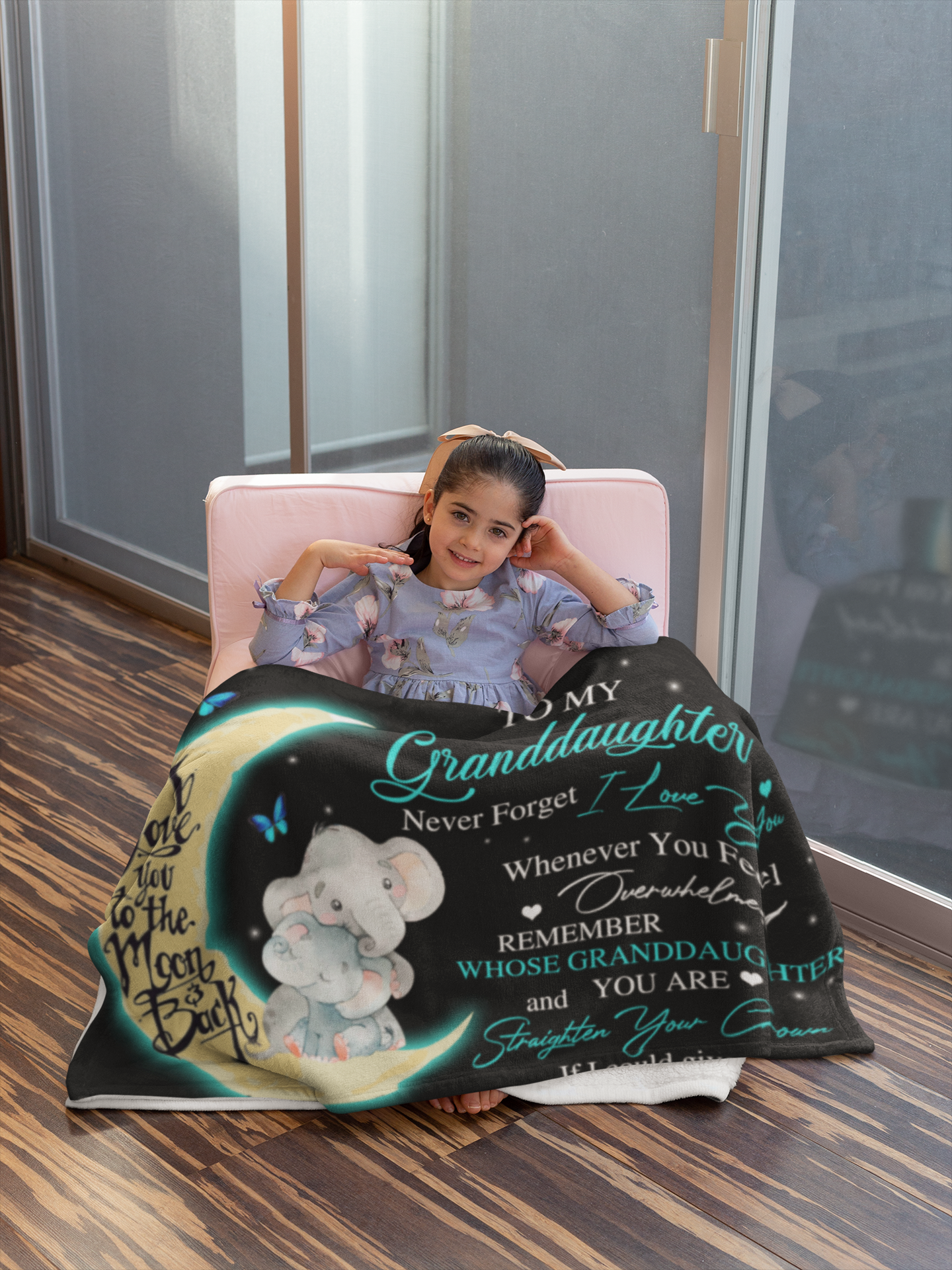 To My Granddaughter Love Alway Blanket -50x60