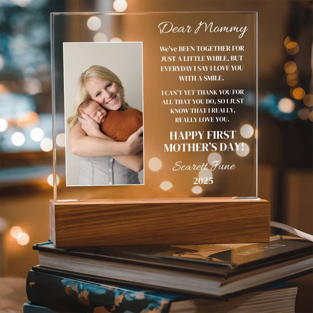 Personalized Dear Mommy Acrylic Plaque
