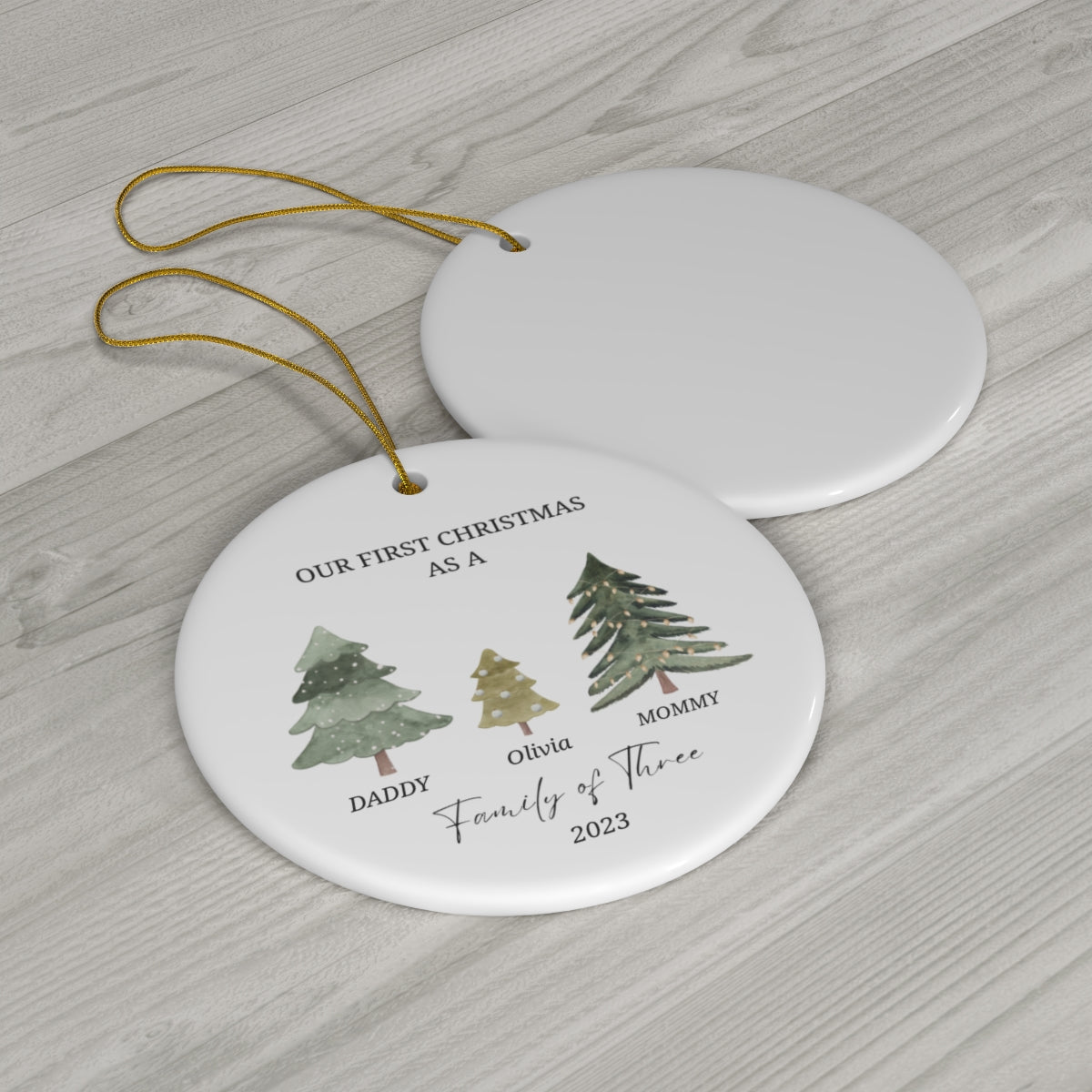 Personalized family tree Ornament