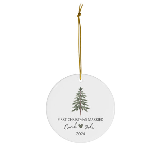 First Christmas Married Ornament