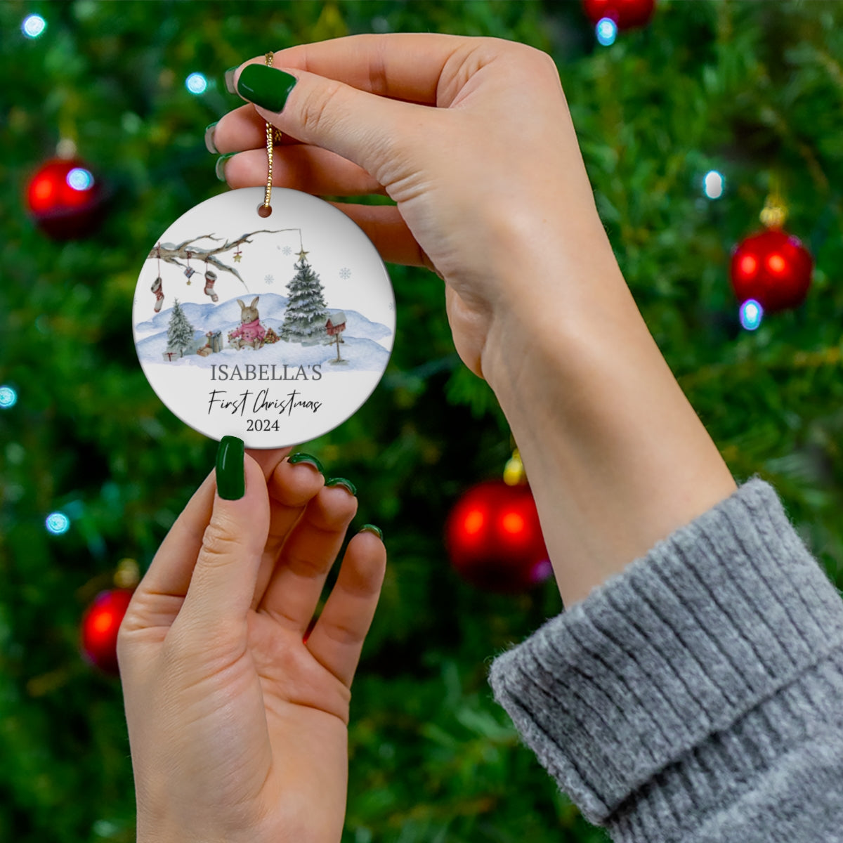 Personalized Baby's 1st Christmas Ornament