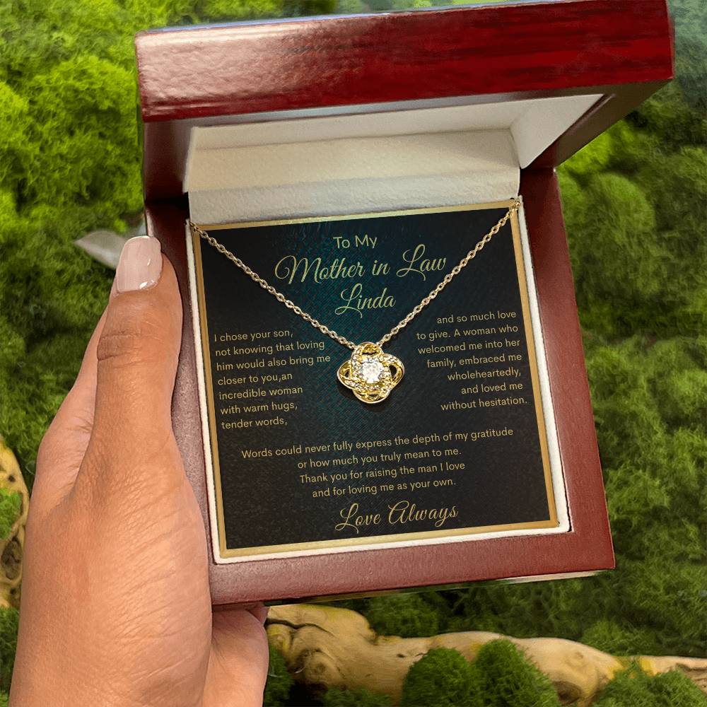 Love Knot Necklace (Yellow & White Gold Variants)