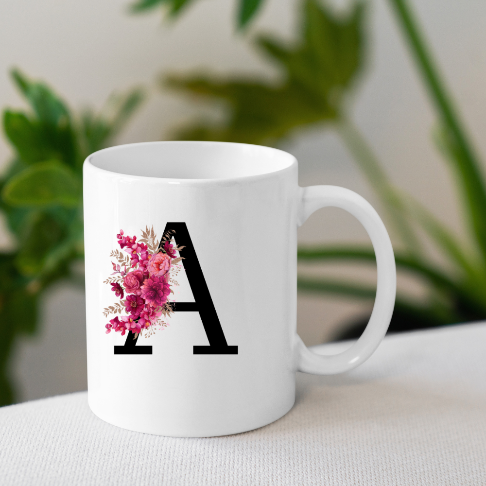 Letter Flower 11oz Mug