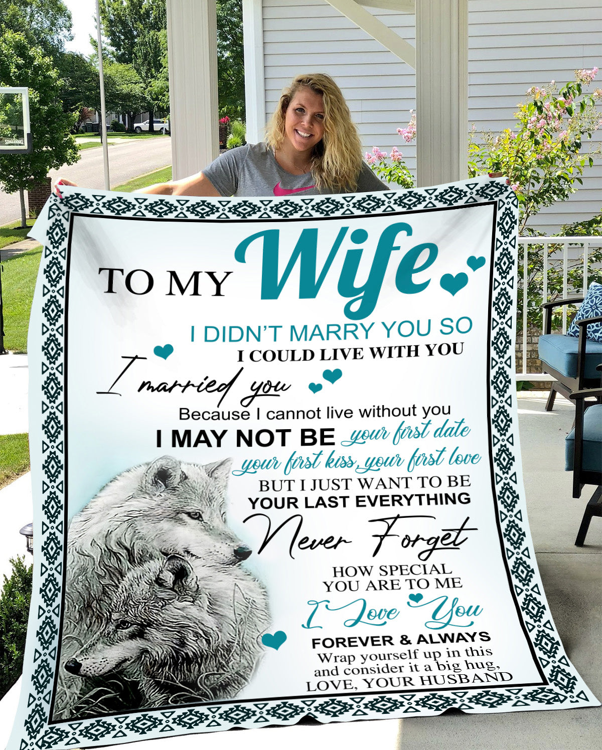 To My Wife Forever Blanket