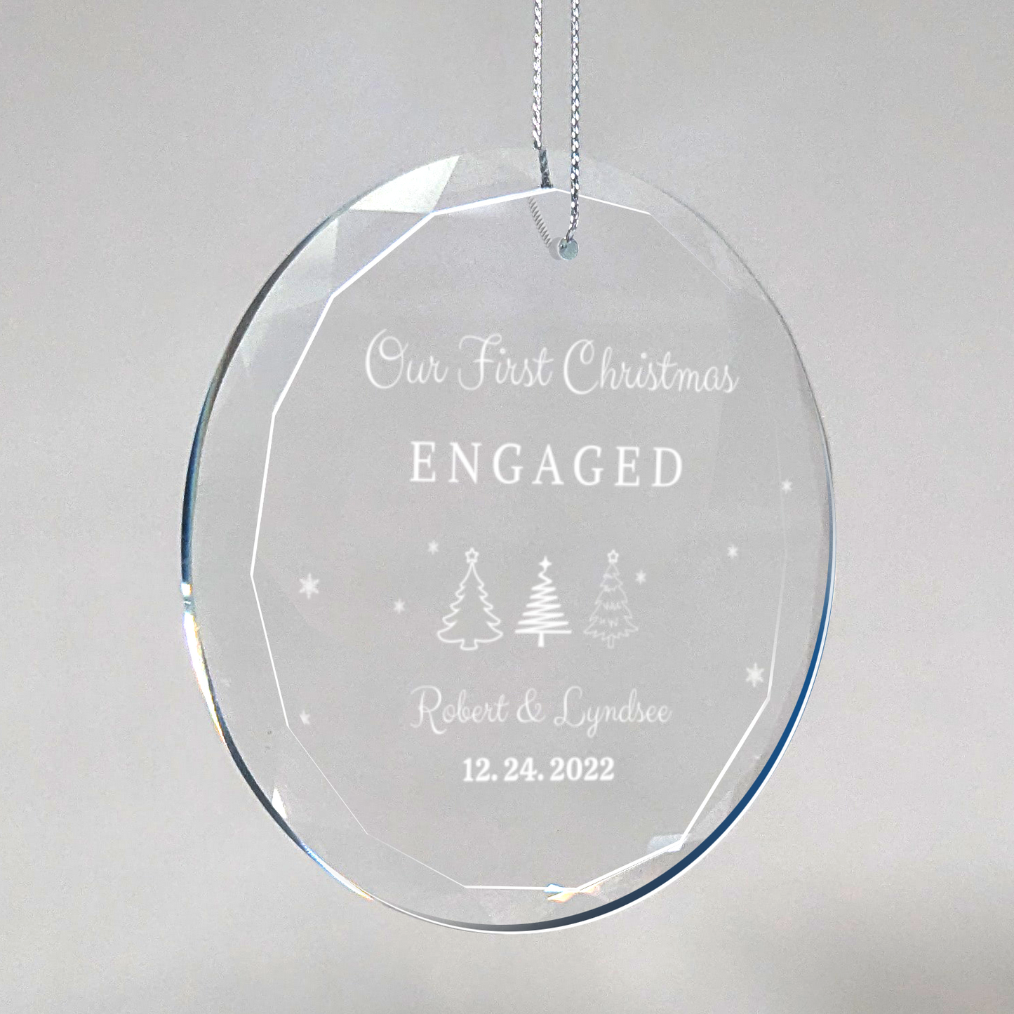 Classic Elegance Glass Premium Ornament With Gift Box