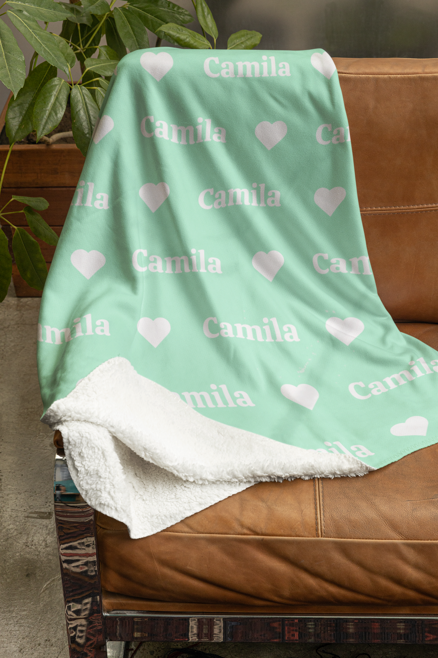 Personalized Heart  Blanket