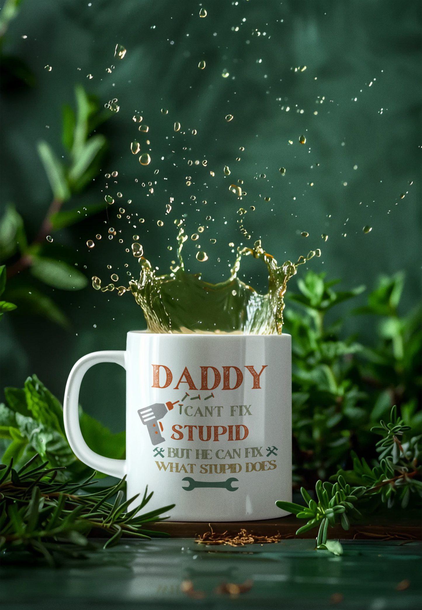 Personalized Dad Can't Stupid 11oz Coffee Mug