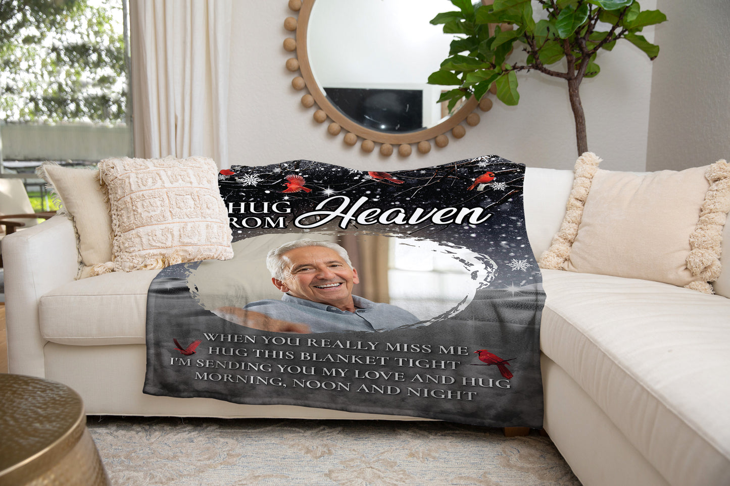 A Hug From Heaven- Personalized Memory Photo Blanket