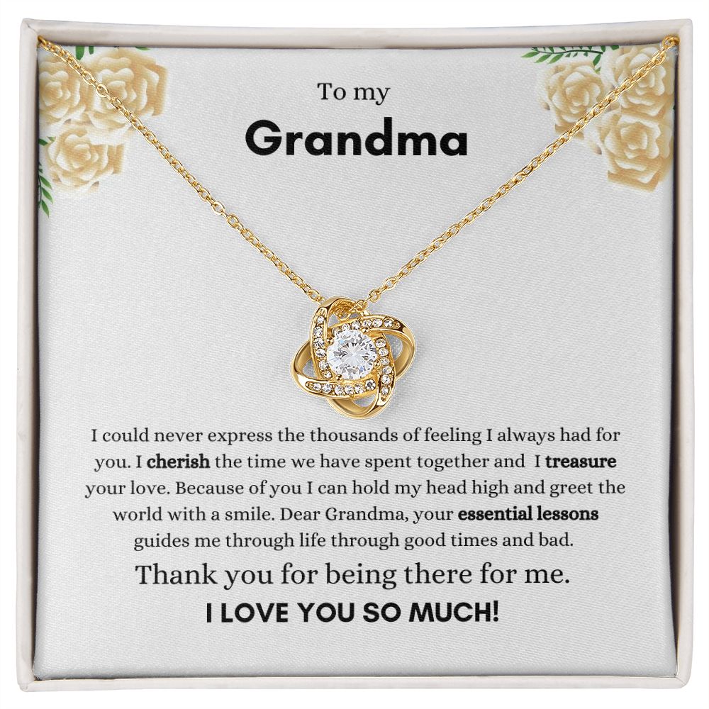 love knot necklace/ to my grandma