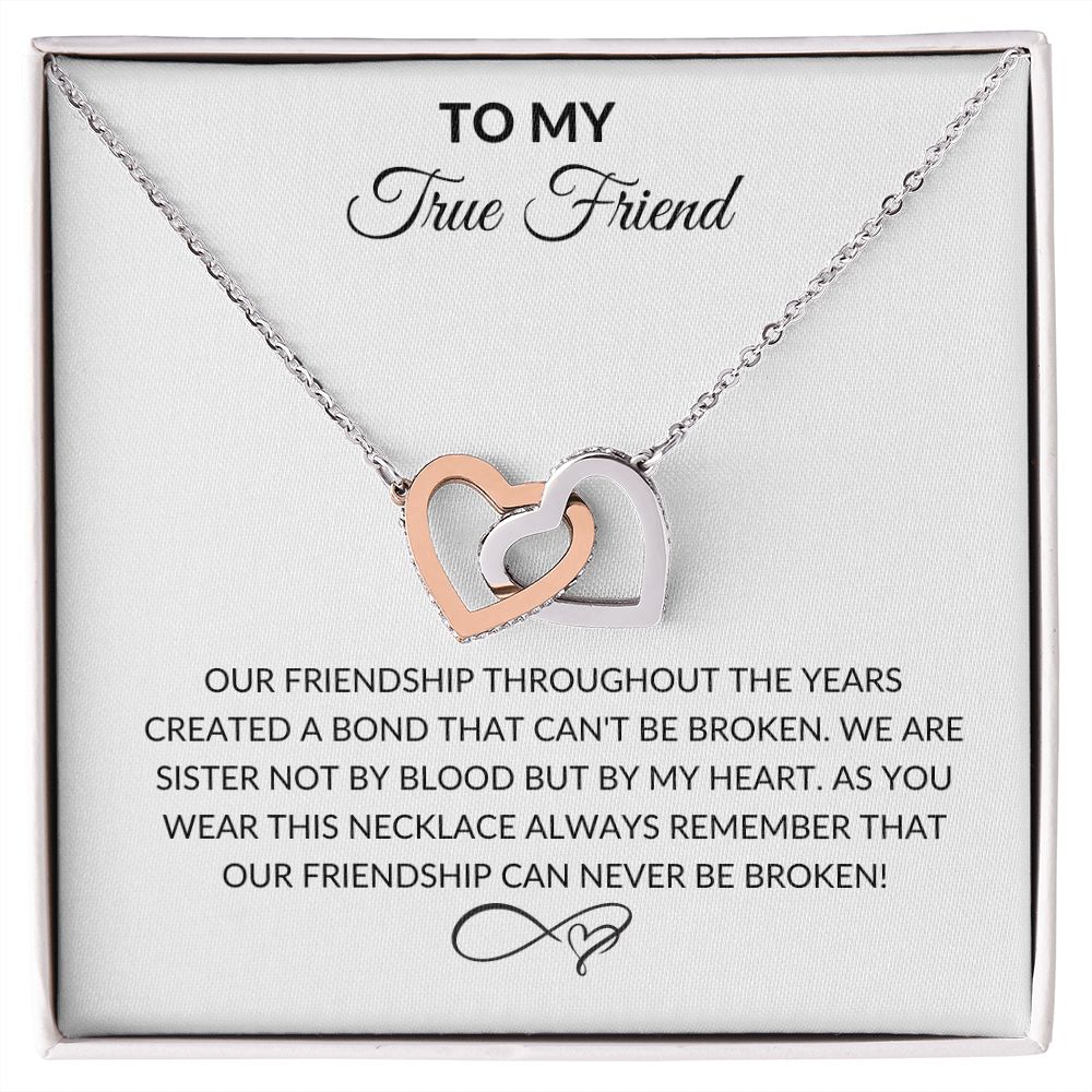 True friend/ interlocking necklace