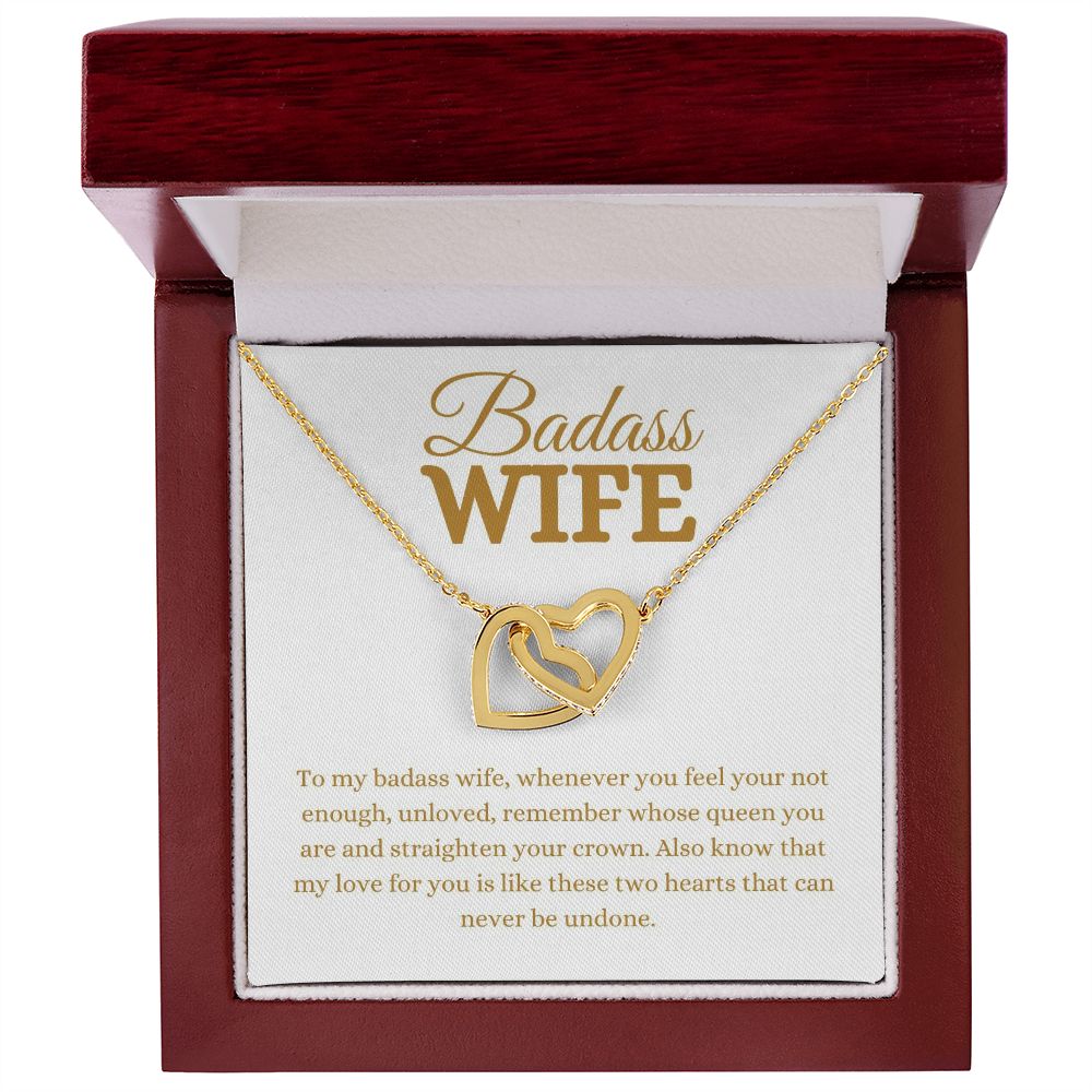 BADASS WIFE/ INTERLOCKING NECKLACE