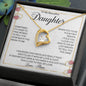 To My Beautiful Daughter | I Love You - Forever Love Necklace